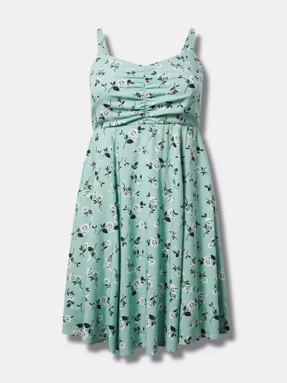 Torrid Mini Floral A-Line Sundress Challis Skater Dress Size 0X (12,L) - Picture 7 of 14